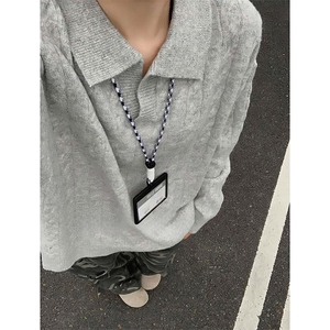 现货数据款老钱风麻花V领毛衣男秋冬复古POLO衫-A2321P58图片