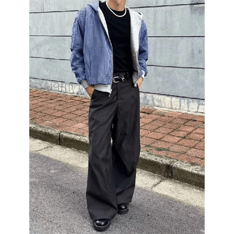 抖音得物高品质二开26春季美式潮牌两面穿连帽卫衣开衫男女外套,女装短外套,电商A486