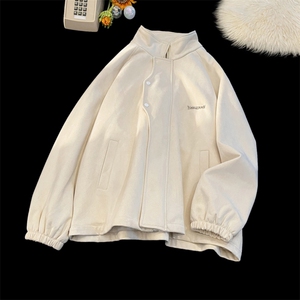 金属LOGO美式夹克衫潮男外套麂皮棒球服休闲冲锋衣6010-P60-控108图片
