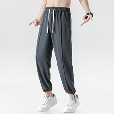 高品质冰丝裤X3035-TP45控价68夏季潮牌束脚薄款透气百搭休闲裤男，男装休闲裤，电商A102