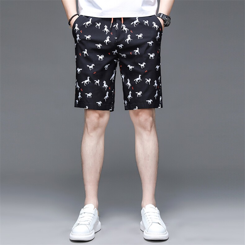 C233503钱塘2020-2夏季新款男士印花休闲裤时尚潮流短裤P49图片