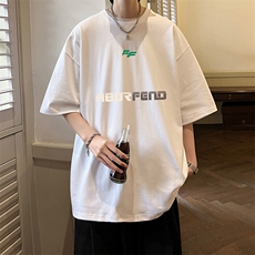 抖音得物二开现货220克夏装重磅美式高街宽松短袖t恤MT181，男装T恤，电商A486-1