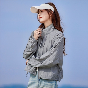 2026夏季新款现货UPF50+防晒衣短外套,短款冬装搭配蛋糕裙图片