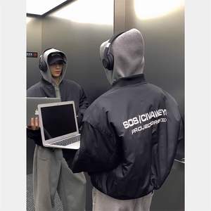网图夹棉保暖棒球服 XZ213-JK4321-P88控108 棉衣P108控128图片