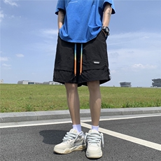 【三防】皱感金属皮标速干运动沙滩休闲短五分裤XK007-P50控68，男装牛仔裤，星座216(原A116)