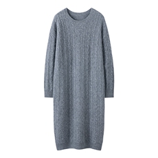 七针全身绞花长毛衣时尚百搭，女装针织衫/毛衣，绒又羊绒