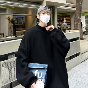男装加绒 加厚 打底衫 基础款 高领卫衣B239-W222-P38图片