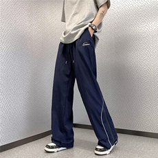 气质春夏宽松型日常阔腿裤男时尚都市新款休闲裤K1166P34，男装休闲裤，星座1116-2