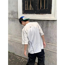 速干球衣风t恤网眼透气短袖男款夏季美式复古赛车骑行服TX47，男装T恤，星座1116A（原606A-3）