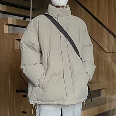 冬季纯色立领棉衣男女新款棉袄情侣装面包服保暖短款羽绒棉服外套，男装棉衣，星座506A