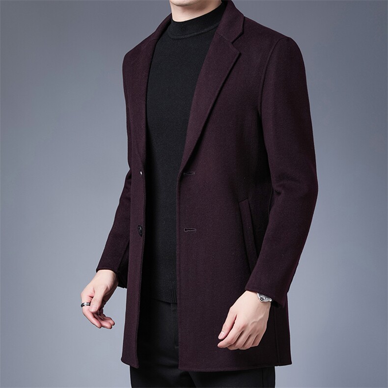 SJZ88308秋冬男士新款毛呢夹克大衣羊毛外套呢子外套P300,男装毛呢大衣,电商B360