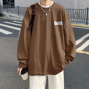 抖音供货、秋季现货舒适棉宽松重磅长袖T恤 D223A-CT2324-特P28图片