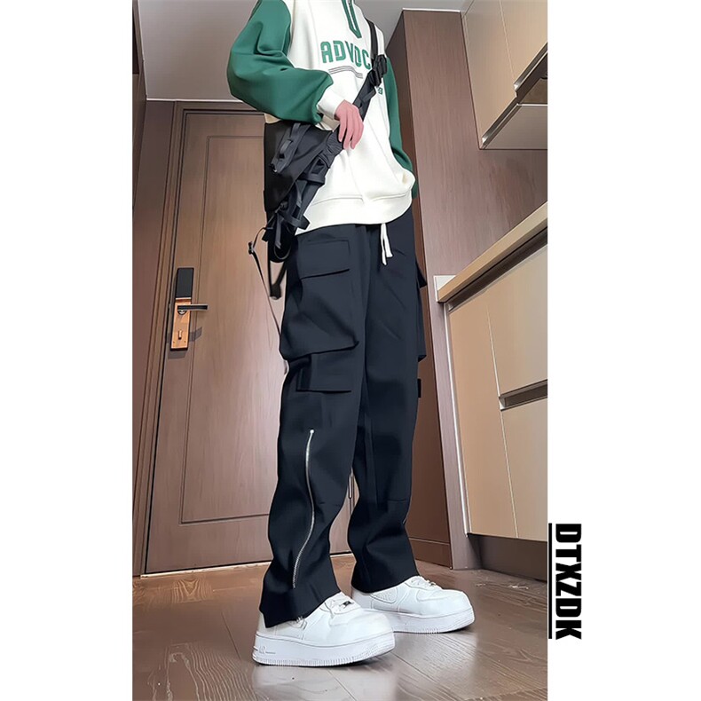 （现货）2025春季美式高街工装裤男伞兵裤休闲长裤K9006-P60控78,男装工装外套,星座810(原QT5070)