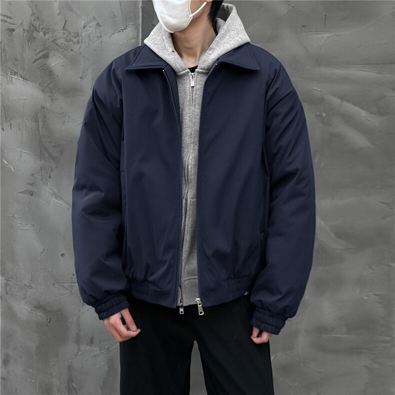 大货冬季飞行服夹克棉服加厚外套男装宽松翻领棉衣S374特批75图片