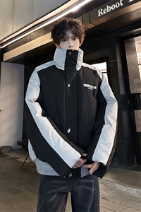 405A  美式高街撞色短款棉服加厚立领面包服  MY24919-P125控158图片