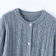 2025秋冬新款秋冬男女通用扭花开衫，童装儿童羊绒衫，奥赛羊绒童装