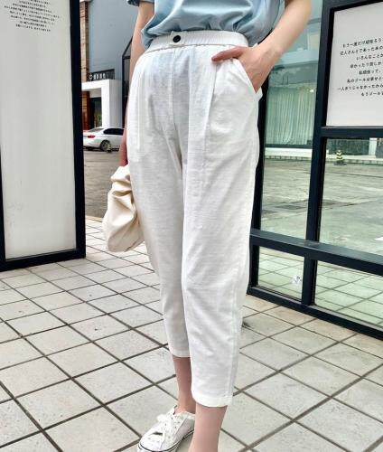 【现货】夏季新款弹力码休闲裤，女装休闲裤，淳·清衣社