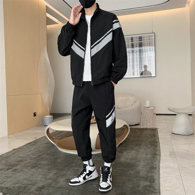 秋季新款两件套装男潮牌休闲运动衣服一套潮流韩版TZ0502-P110,男装休闲套装,星座308B-2