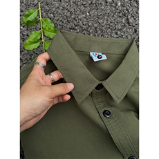棉纯棉衬衫成衣水洗休闲衬衫男女宽松纯色衬衣GC27-P35，男装衬衫，星座301C-5
