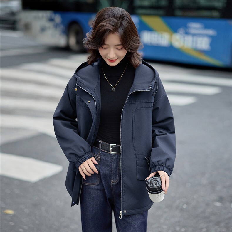 2025年冬季休闲连帽,女装派克服,文熹诺