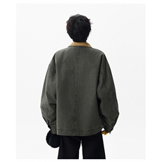 翻领卡哈特重磅简约经典高级休闲百搭潮夹克外套男2025JK1365-P95，男装夹克，星座1103-3