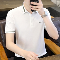 2025夏季男士新氧棉POIO衫短袖时尚修身休闲短袖8055-P26，男装T恤，星座1215-1