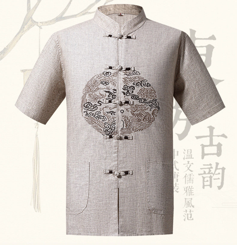 2023年夏季圆领宽松短袖中年纯色休闲商务上衣时尚百搭男装,男装休闲套装,电商B212（原钱塘6029）