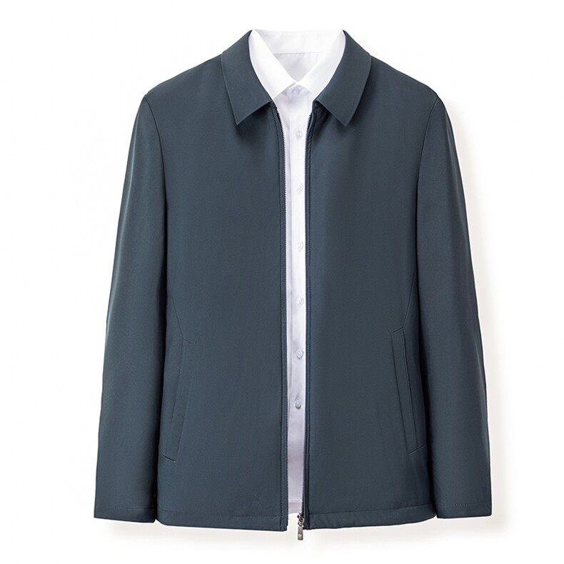 CM2202钱塘2020-2中年男士商务休闲简约翻领冬季厚款羽绒服P170,男装羽绒服,钱塘207-2