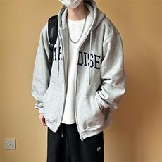 现货宽松休闲绣花连帽卫衣外套男潮牌上衣A351-AW2499-P105，男装夹克，电商A351