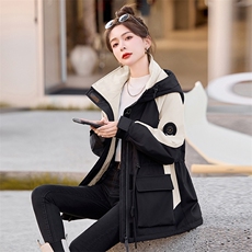 20242024年冬季冬装加绒加厚韩版潮流派克服时尚潮流，女装棉衣/棉服，超帛