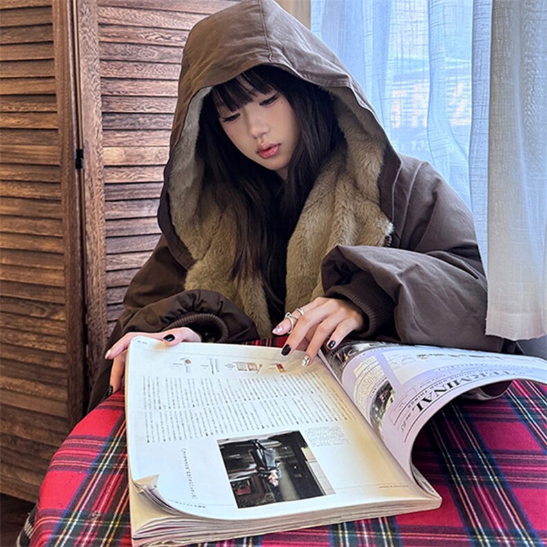 两面穿现货重磅短款座山雕棉衣男女双面穿毛毛绒棉服加厚外套,男装棉衣,电商A486