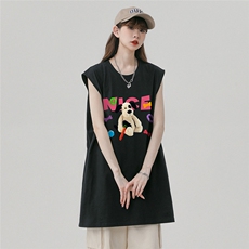 中性风新款夏季时尚百搭宽松卡通印花纯棉短袖T恤DT65008P25控38，男装T恤，电商A268