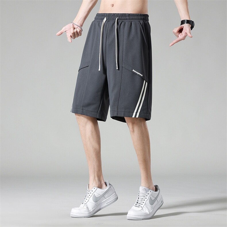 DD6858P29灰纸景百搭沙滩篮球大码宽松户外时尚休闲夏季短裤男,男装休闲裤,星座510A-1