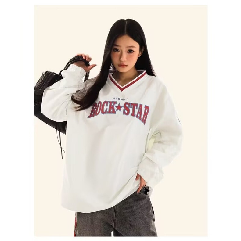 W10356-P50网图现货美式高街球服卫衣街头嘻哈宽松套头长袖上衣,男装卫衣,星座1608