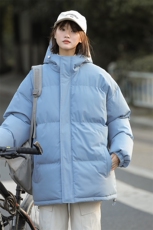 中性风秋冬新款棉衣外套纯色连帽面包服保暖加厚A436-1277-P60，男装棉衣，电商A436