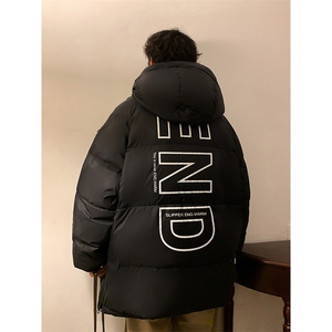 冬季套头男士羽绒服潮流字母印花休闲羽绒外套男A266-YR04-P200图片