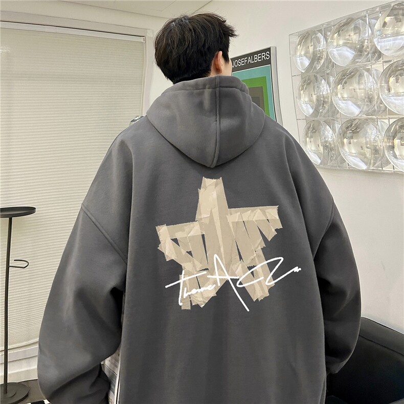 ！重磅大码M-4XL得物品质加厚连帽卫衣RH6238-特P35加绒42,男装卫衣,星座610B-1
