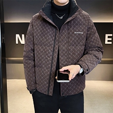 标50绒店主风2025新款男士印花立领羽绒服9819-P215(控券后298)，男装羽绒服，电商B338
