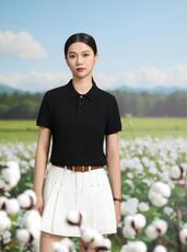 2025年夏季宽松型青春流行POLO衫透气男女同款，男装T恤，玖雅羊绒