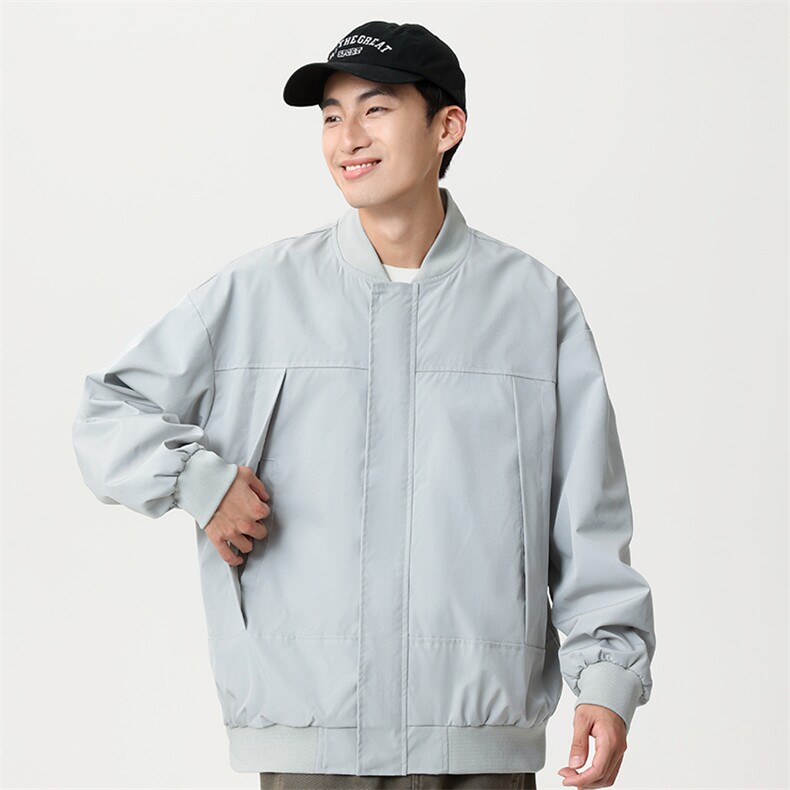春季新款现货宽松棒球服男休闲简约百搭潮流夹克上衣外套6605-P55图片
