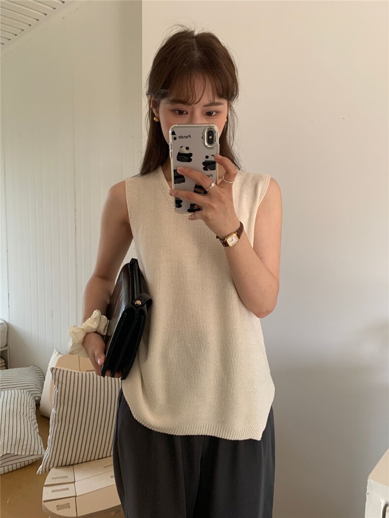 夏季新款短袖t恤女薄款圆领针织宽松百搭半袖上衣,女装T恤,斯尔特羊绒