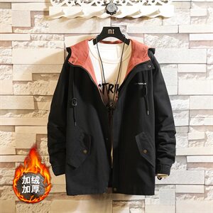 夹克男 外套2020冬季新款青少年纯棉潮流加绒加厚棉服DS283T图片