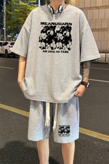 套装！华夫格套装短袖T恤短裤男TZ247-特P38，男装牛仔裤，电商B367