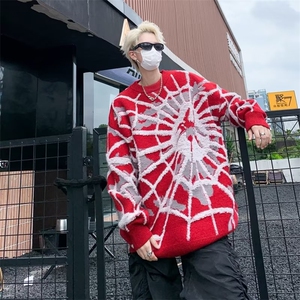 鹿毛绒美式圆领毛衣男慵懒风休闲针织衫MY111P52