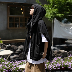 马甲男士韩版潮流连帽百搭高街帅气夏季2024新款ins外套W5802-P30图片