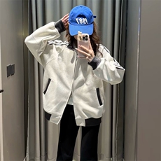 抖音得物高品质美式高街重磅结构设计拼接织带立领卫衣外套CM42，男装卫衣，电商A486