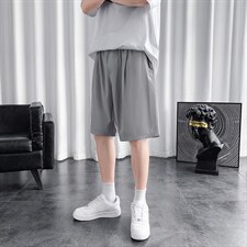 休闲短裤男宽松潮牌运动外穿裤子西装夏薄款沙滩五分裤K1003-P17，男装休闲裤，星座512-4