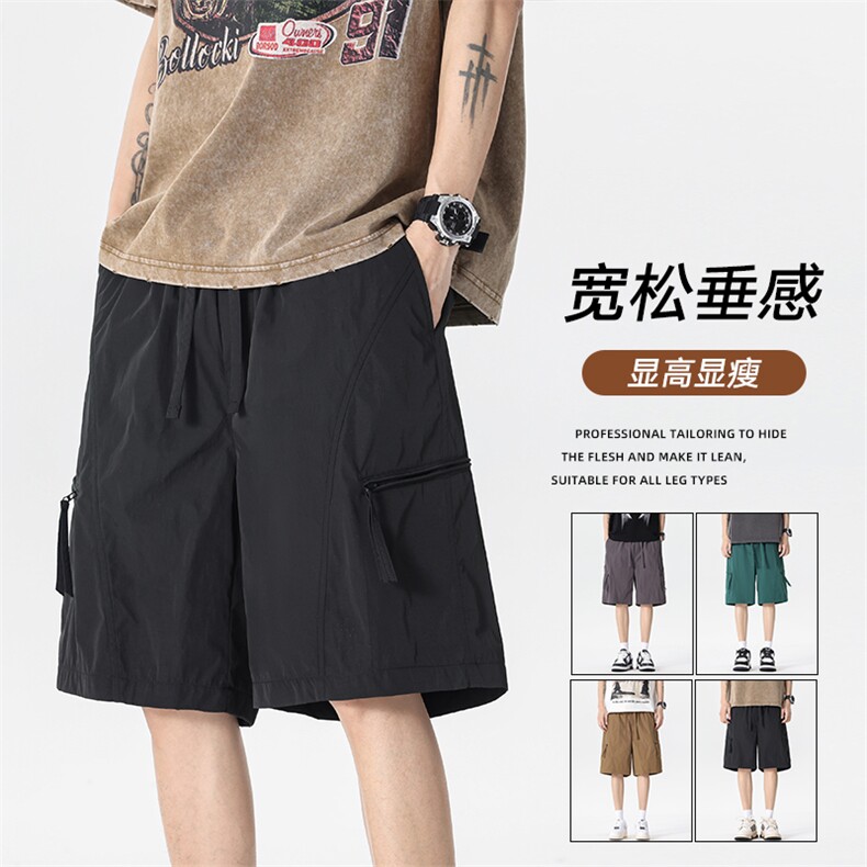 现货 夏季工装短裤男ins潮牌休闲百搭潮流痞帅五分裤D02520-P38图片