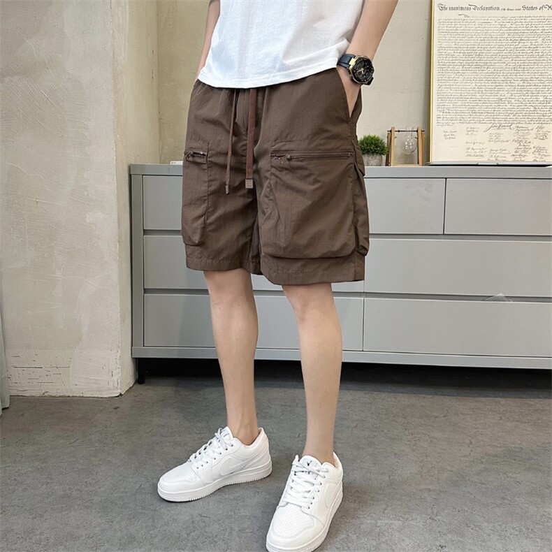 抖音男工装短裤速干拉链口袋五分裤DS-A329-K911-P43,男装牛仔裤,电商A329