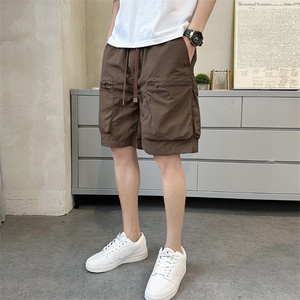 抖音男工装短裤 速干拉链口袋五分裤 DS-A329-K911-P43图片